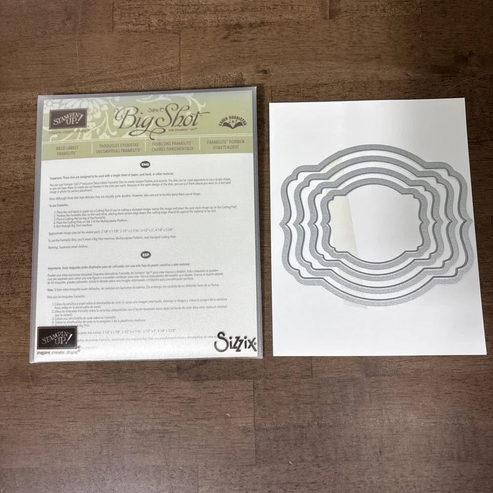 Stampin' Up! Deco Labels Framelits Dies 130102